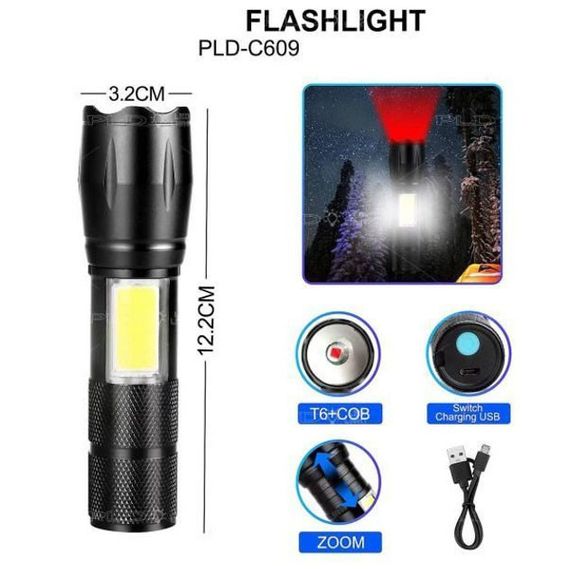 Ліхтарик кишеньковий FG-836 PLD C609-T6+COB