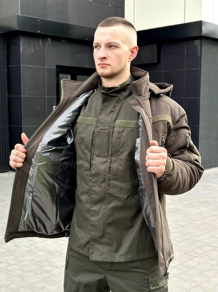 Куртка зимова SoftShell Omni-Heat олива | Зображення 8