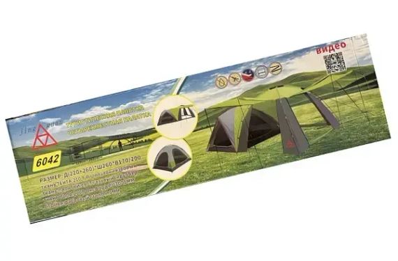 Намет туристичний 6042 з навісом (для 4 осіб + тамбур та москітна сітка) | Зображення 3
