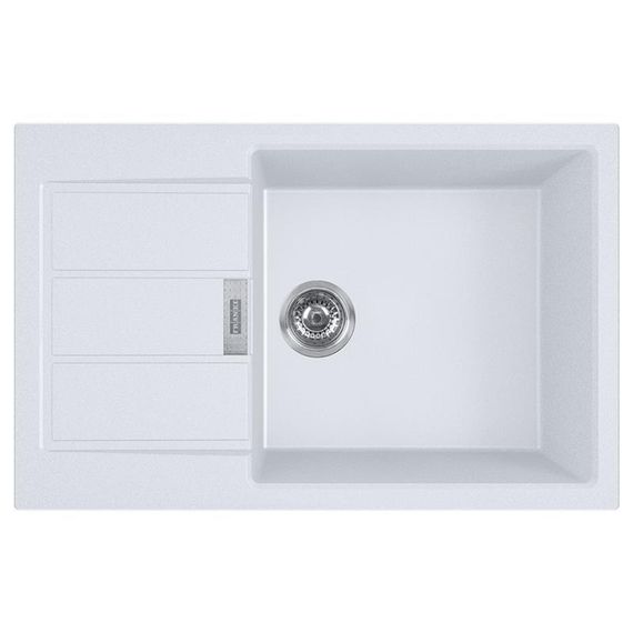 Кухонні мийки Franke Sirius 2.0 S2D 611-78 XL/143.0621.338/ тектонайт/с крылом/780х500х200/белая (143.0621.338)