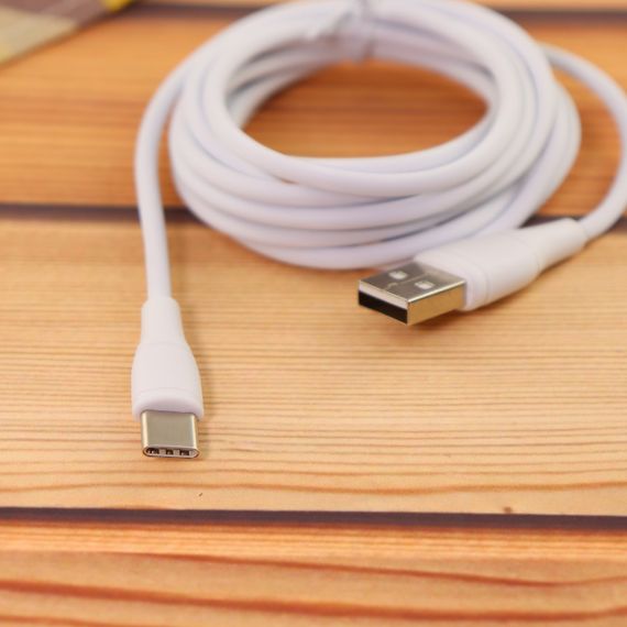 Кабель Aspor AC-03 Plus USB – Type-C 2.1A/2м- белый | Зображення 1