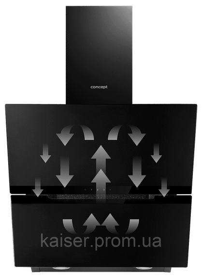 Наклонная вытяжка 60 cm Concept OPK5860bc BLACK | Зображення 1