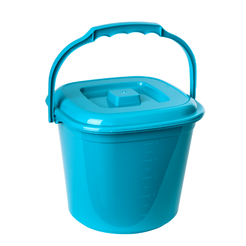 Відро "Smart" з кришкою 6л. (бірюз.)