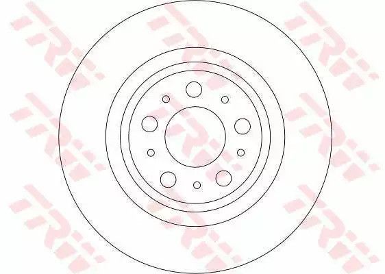 Диск гальмівний (1 шт.) VOLVO XC90 R D=308mm 02-14, TRW (DF4338) | Зображення 1