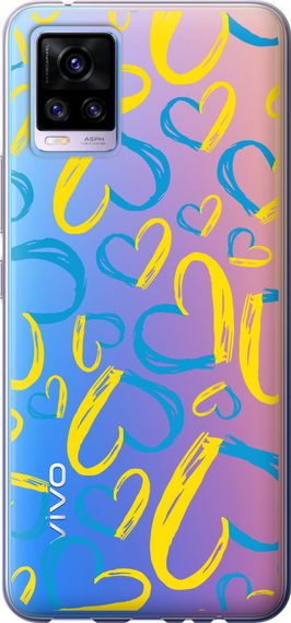 Чехол на Vivo V20 Сердца UA "5292u-2127-17620"