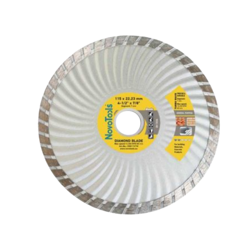Диск алмазний d115мм*7*22,23мм Турбо-Хвиля Basic NovoAbrasive