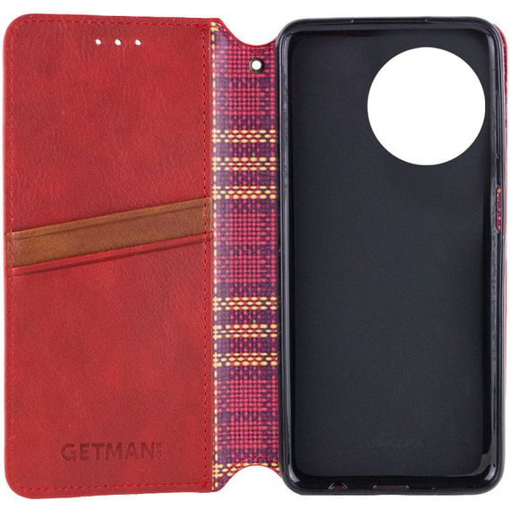 Шкіряний чохол-книжка GETMAN Cubic (PU) для Realme 11 4G Червоний | Зображення 2
