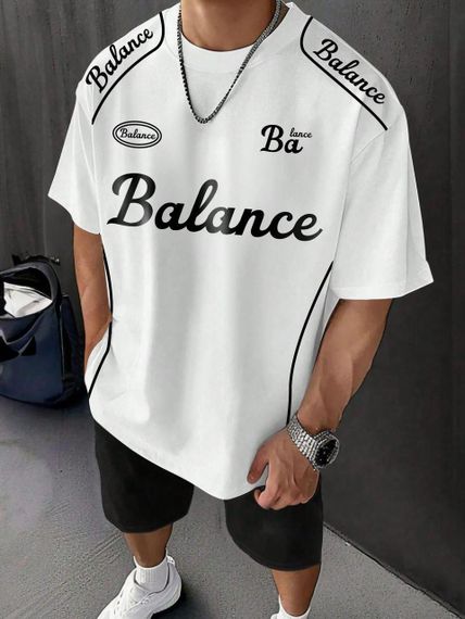 Футболка чоловіча з принтом повсякденна L Білий