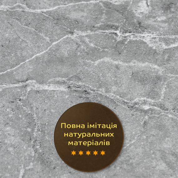 Декоративна ПВХ плита металік мармур 600*600*3mm (S) SW-00001630 | Зображення 4