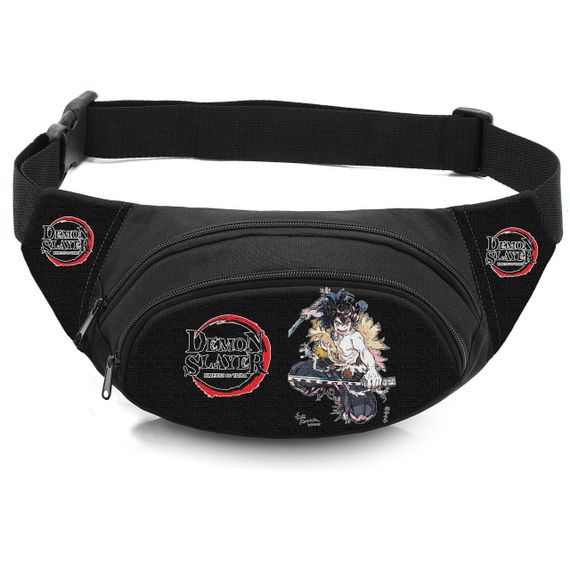 Сумка-бананка детская с принтом Аниме Клинок, рассекающий демонов поясная сумка для мальчика (4468)