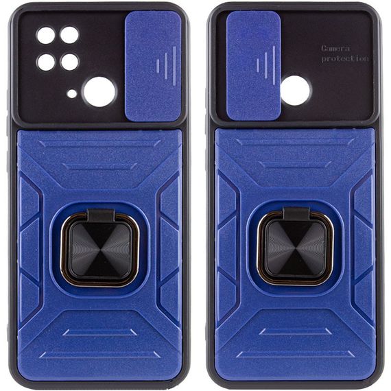 Ударостійкий чохол Camshield Flash Ring для Xiaomi Redmi 10C TPU+PC, Синій