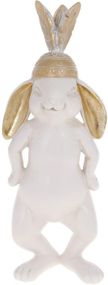 Статуетка Кролик в індіанській шапці White-Gold 11х9х29см