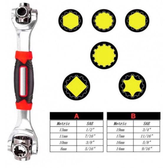 Универсальный ключ 48 в 1 Universal Tiger Wrench PRO original Сверхпрочный, набор универсальных ключей RJ-69 | Зображення 1