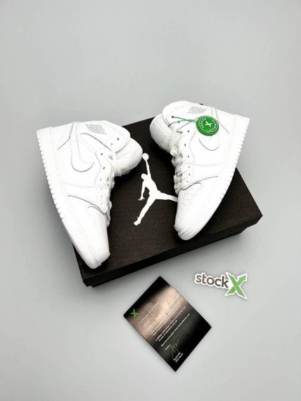 Кросовки Jordan 1 X High All White (Топ якість) весна/лето/осень 41 | Зображення 4