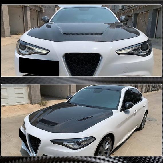 Капот V1 (Карбон) для Alfa Romeo Giulia 2016-2022 рр | Зображення 2
