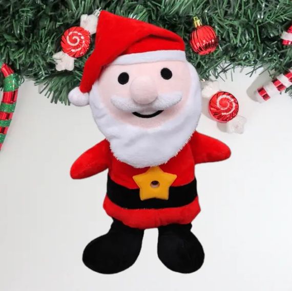 Дитяча плюшева іграшка Дід Мороз із проектором зоряного неба | Зображення 4