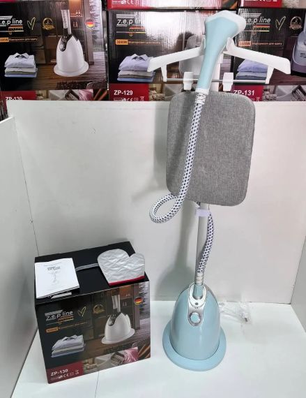 Голубой Отпариватель вертикальный для одежды со стойкой Zepline ZP-130 3000W | Зображення 4