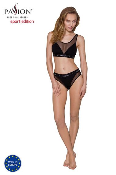Трусики з прозорою вставкою Passion PS002 PANTIES M, black Sex Aura | Зображення 3