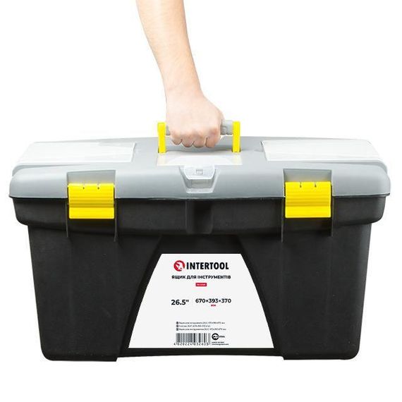 Ящик для інструментів 26.5" 670*393*370 мм INTERTOOL BX-0326 | Зображення 9