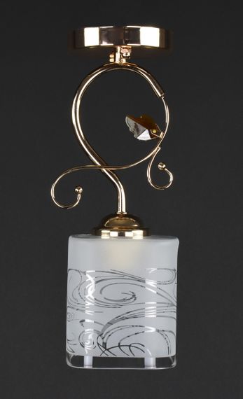 Люстра стельова на 1 лампочку 27752 Золото 30х10х10 см. | Зображення 2