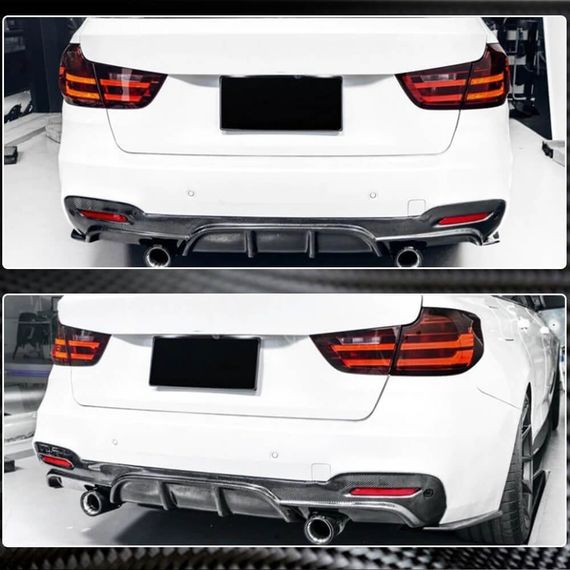 Дифузор заднього бампера V2 (для F34 M-Sport, Карбон) для BMW 3 серія F-30/31/34 2012-2019 рр | Зображення 3