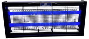 Знищувач комарів потужний електричний 30W UV LED лампа пастка для мух, мошок та москітів 220В чорна підвішувана