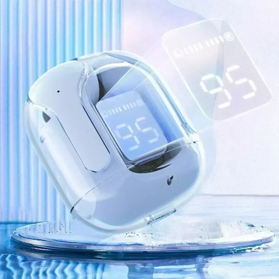 T2 TWS Бездротові Bluetooth-навушники з цифровим дисплеєм і Hi-Fi звуком. Сині | Зображення 3