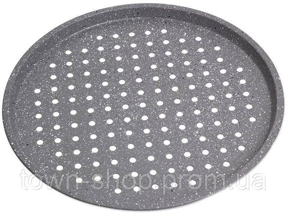 Форма для выпечки пиццы Kamille Bakery Marble Ø33см перфорированная KM-6019M | Зображення 1