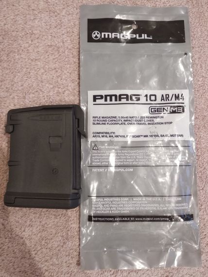 Магазин Magpul PMAG Gen M3 кал. 5.56 X 45 мм на 10 патронов Магазин 5.56 Магазин 223 rem 5.56