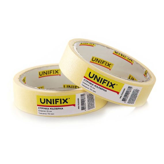 Лента клейкая малярная 25мм*20м MR-7520261 UNIFIX