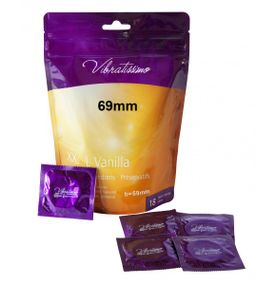 Презервативи - Vibratissimo XX ... L Vanilla, 69 мм, 18 шт.