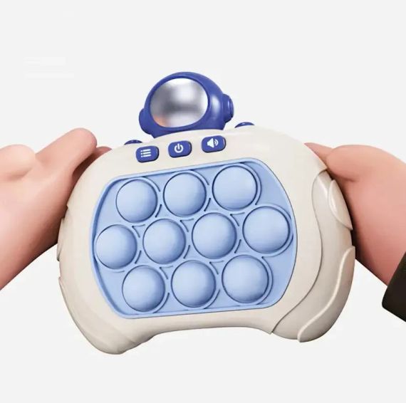 Електронна приставка консоль Quick Push Game приставка гри Pop It Антистрес струм іграшка Astronaut | Зображення 1