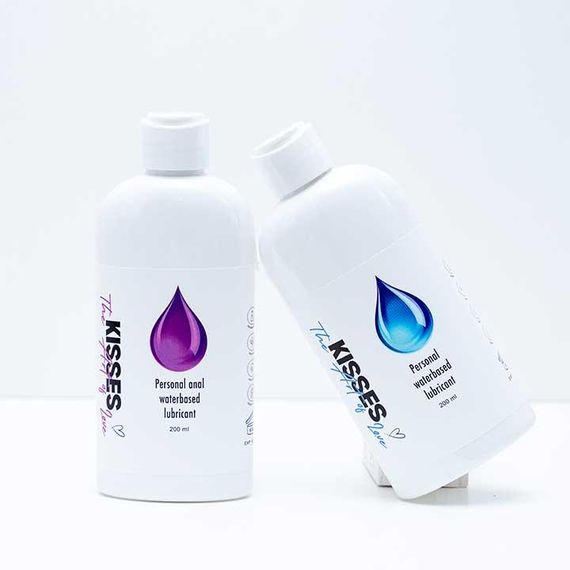 Лубрикант на водній основі Kisses 200 мл. – Інтимне мастило | Зображення 2