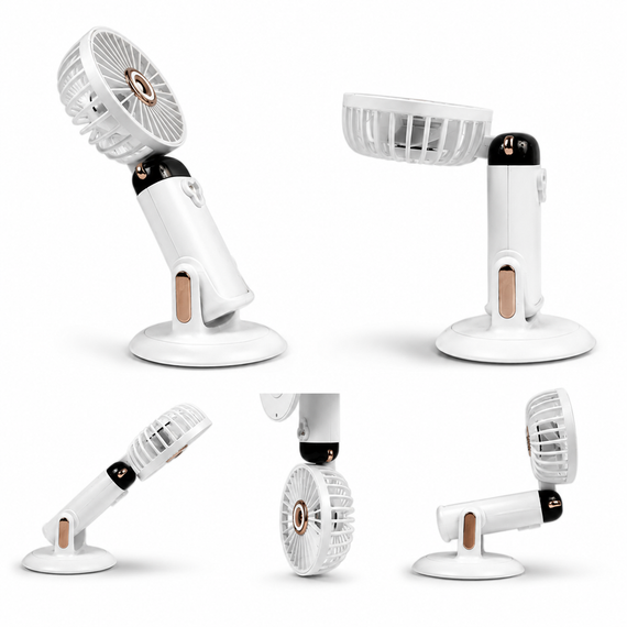 Портативний складний вентилятор / Вентилятор ручний акумуляторний Mini Fan TP-01 | Зображення 2