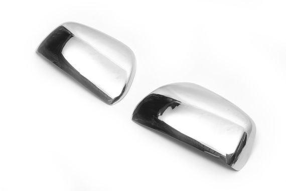 Накладка на зеркала (2 шт) Carmos - Турецкая сталь для Chery Tiggo I 2005-2014 гг | Зображення 2