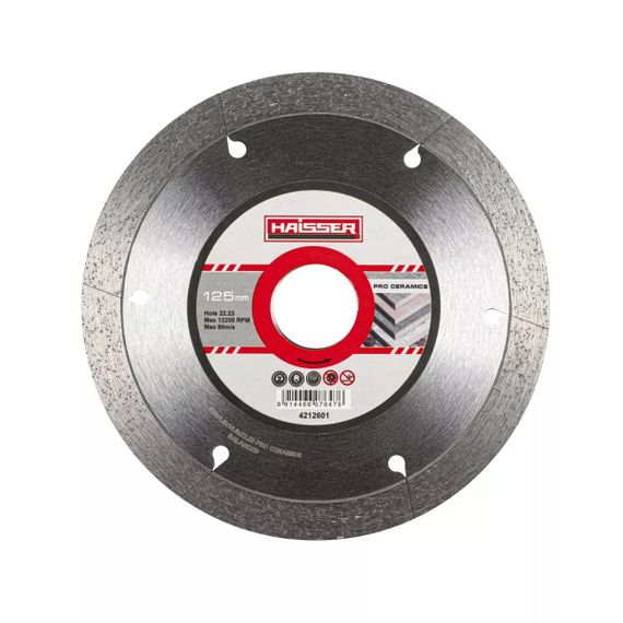 Диск алмазний Pro ceramics 125х1.6х10х22.23 (107647) Haisser