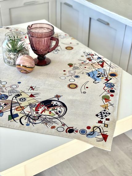 Скатертина гобеленова KLEIN Limaso, 93x93, Квадратна, Повсякденний, Без люрексу, 60% поліестер, 24% бавовна, 16% акрил, Гобелен | Зображення 2