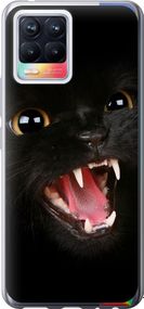 Чехол на Realme 8 Чёрная кошка "932u-2303-17620"