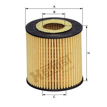 Фильтр масляный Ford Galaxy/Mondeo/S-Max 1.8-2.3 i 00-, Hengst, E20H01 D293,