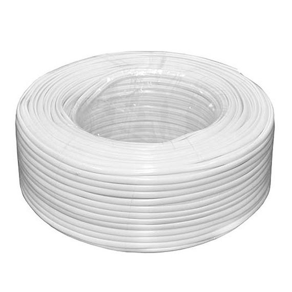 Кабель коаксіальний з живленням RITAR W100-RG690 + 2x0.5mm2ССА, 1,02 мм.CU, 64x0.12m CCA жовтий екран, 75 Ом, FPE, оболонка 6,91мм