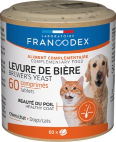 Пивні дріжджі для собак та котів Francodex Brewer Yeast Dog Cat 60 табл
