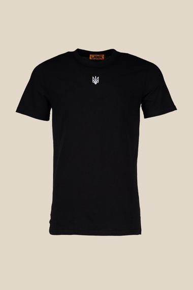 Футболка з принтом чоловіча Герб білий LAWA E-MB02307 S Чорний shop (2000990242686) | Зображення 5