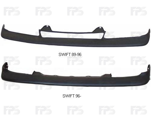 Передний бампер Suzuki Swift 96-04 черный, верхний (FPS) 7171180EA05PK
