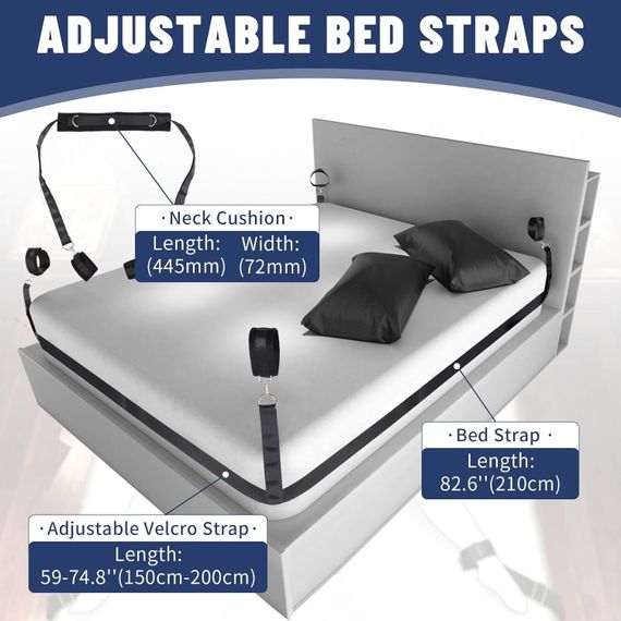 БДСМ-набор LOCKINK YEAHWOW Bed Restraint set | Зображення 3