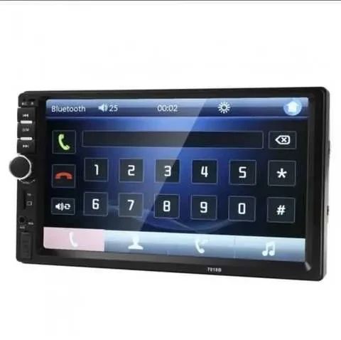 Универсальная автомагнитола 2 Din сенсорная, Bluetooth AMP 7018B, с пультом в комплекте | Зображення 4