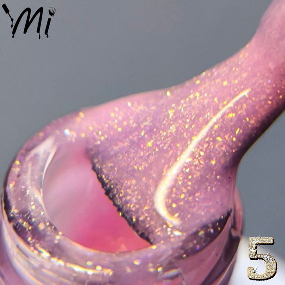 Рідкий полігель Мі OPAL #5 ніжно-рожевий з шимером 8мл | Зображення 1