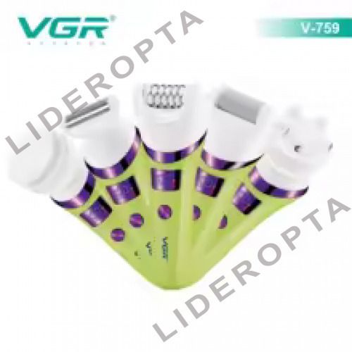 Епілятор безболісний VGR V-759 GREEN 5в1 (46513-V-759_641) | Зображення 1