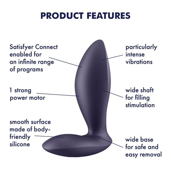 Анальна смарт-пробка з вібрацією Satisfyer Power Plug, дуже потужна | Зображення 5