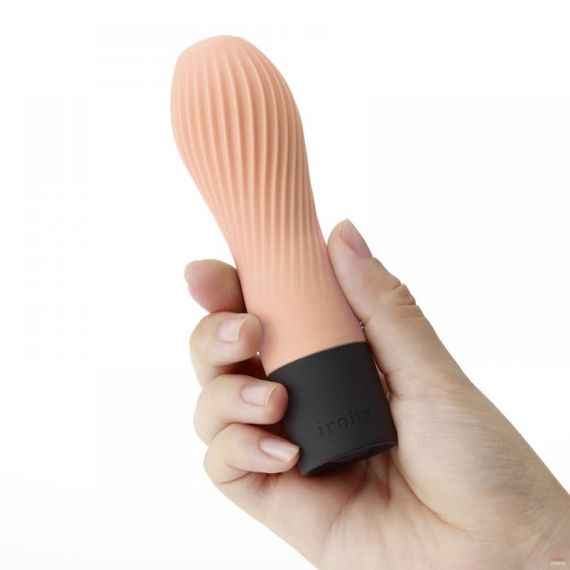 Міні вібратор нереалістичний Zen Iroha Tenga, медичний силікон, персиковий Sex Aura | Зображення 1