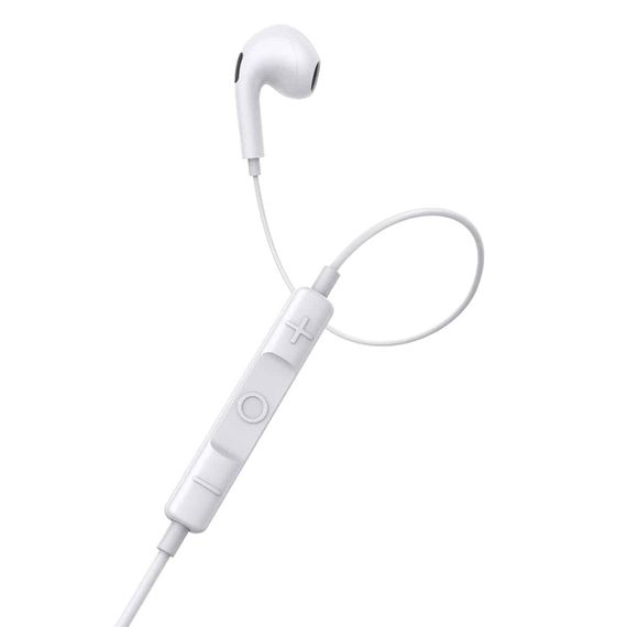 Навушники Baseus Encok 3.5mm lateral in-ear Wired Earphone H17 White | Зображення 3